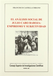 Books Frontpage El análisis social de Julio Caro Baroja