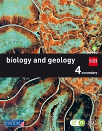 Books Frontpage Biology and Geology. 4 Secondary. Savia