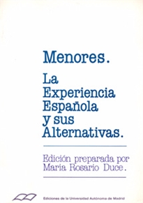 Books Frontpage Menores. La experiencia española y sus alternativas.