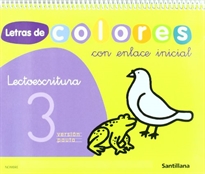 Books Frontpage Letras De Colores Con Enlace Inicial Cuad Lectoescritura 3 Pauta