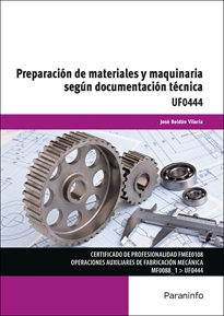 Books Frontpage Preparación de materiales y maquinaria según documentación técnica