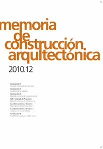 Books Frontpage Memoria de construcción arquitectónica 2010.12