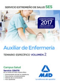 Books Frontpage Auxiliar de enfermería del Servicio Extremeño de Salud (SES). Temario Específico volumen 2