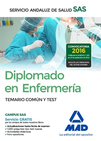 Books Frontpage Diplomado en Enfermería del Servicio Andaluz de Salud. Temario Común y Test