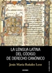 Front pageLa lengua latina del Código de Derecho Canónico