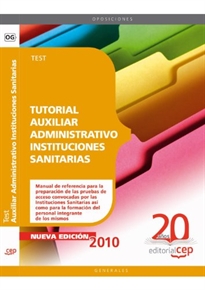 Books Frontpage Tutorial Auxiliar Administrativo Instituciones Sanitarias. Test