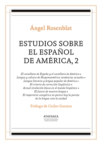 Books Frontpage Estudios sobre el español de América, 2
