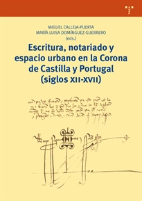 Books Frontpage Escritura, notariado y espacio urbano en la Corona de Castilla y Portugal (siglos XII-XVII)