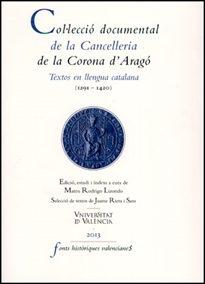Books Frontpage Col·lecció documental de la Cancelleria de la Corona d'Aragó