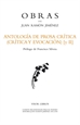 Front pageAntología de prosa crítica (crítica y evocación) [II]