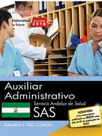 Books Frontpage Auxiliar Administrativo. Servicio Andaluz de Salud (SAS). Temario y test común