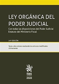 Books Frontpage Ley Orgánica del Poder Judicial 20ª Edición 2016