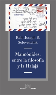 Books Frontpage Maimonides, Entre La Filosofia Y La Halaja
