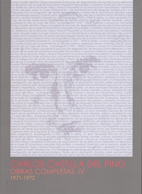 Books Frontpage Carlos Castilla del Pino. Obras completas IV (1971-1972)