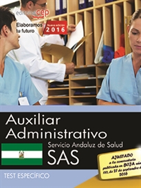 Books Frontpage Auxiliar Administrativo. Servicio Andaluz de Salud (SAS). Test específico