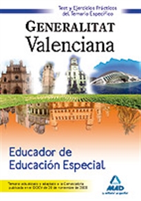 Books Frontpage Educador de educación especial de la generalitat valenciana. Test  y ejercicios prácticos del temario específico