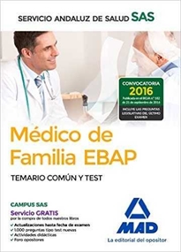 Books Frontpage Médico de Familia EBAP del Servicio Andaluz de Salud. Temario Común y Test