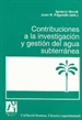 Front pageContribuciones a la investigación y gestión del agua subterránea