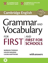Books Frontpage Grammar and Vocabulary for First and First for Schools Book with Answers and Audio