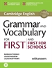 Front pageGrammar and Vocabulary for First and First for Schools Book with Answers and Audio
