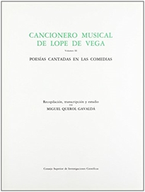 Books Frontpage Cancionero musical de Lope de Vega. Tomo III. Poesías cantadas en las comedias