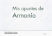 Front pageMis apuntes de Armonía