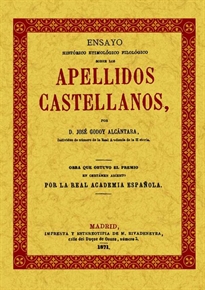 Books Frontpage Apellidos castellanos. Ensayo histórico