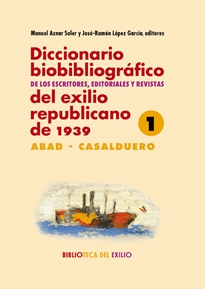Books Frontpage Diccionario biobibliográfico de los escritores, editoriales y revistas del exilio republicano de 1939