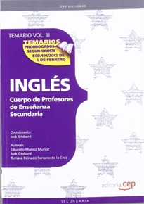 Books Frontpage Cuerpo de Profesores de Enseñanza Secundaria. Inglés. Temario Vol. III.