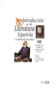 Books Frontpage Introducción a la literatura española a través de los textos III