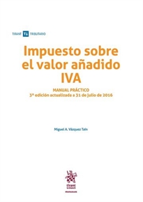 Books Frontpage Impuesto Sobre el Valor Añadido IVA Manual Práctico 3ª Edición 2016