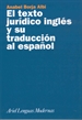 Front pageEl texto jurídico inglés y su traducción al español