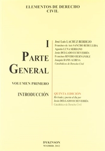 Books Frontpage Elementos de Derecho Civil I. Parte General. Volumen 1. Introducción