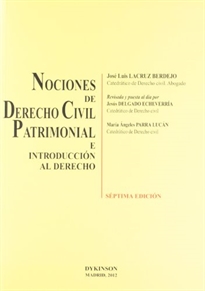 Books Frontpage Nociones de Derecho Civil Patrimonial e introducción al derecho