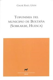 Books Frontpage Toponimia del municipio de Boltaña (Sobrarbe, Huesca)
