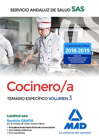 Books Frontpage Cocinero/a del Servicio Andaluz de Salud. Temario específico  volumen 3