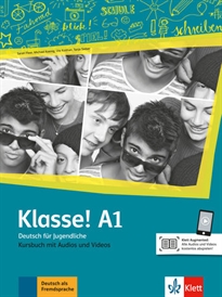 Books Frontpage Klasse! a1, libro del alumno con audio y video