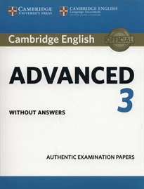 Books Frontpage Cambridge English Advanced 3. Student's Book without answers
