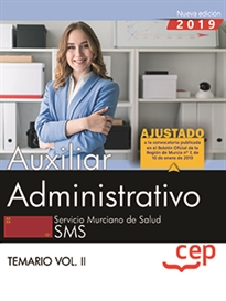 Books Frontpage Auxiliar Administrativo. Servicio Murciano de Salud. Temario Vol.II