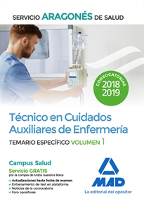 Books Frontpage Técnico en Cuidados Auxiliares de Enfermería del Servicio Aragonés de Salud. Temario específico volumen 1