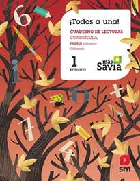 Books Frontpage Método Globalizado. ¡Todos a una!. 1 Primaria. Primer Trimestre. Cuadrícula. Más Savia. Canarias