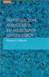 Books Frontpage Información asimétrica en mercados financieros