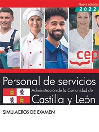 Books Frontpage Personal de servicios. Administración de la Comunidad de Castilla y León. Simulacros de examen