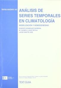 Books Frontpage Análisis de series temporales en climatología. Modelización y homogeneidad