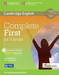 Books Frontpage Complete First for Schools Student's Book without Answers with CD-ROM with Testbank
