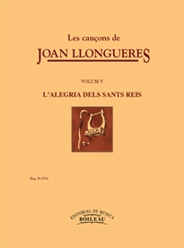Books Frontpage Les cançons de Joan Llongueres V