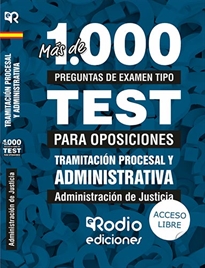 Books Frontpage Cuerpo de Tramitación Procesal y Administrativa. Administración de Justicia. Más de 1.000 preguntas tipo test para oposiciones.