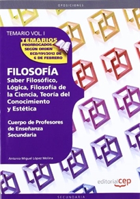 Books Frontpage Cuerpo de Profesores de Enseñanza Secundaria. Filosofía. Temario Vol. I.