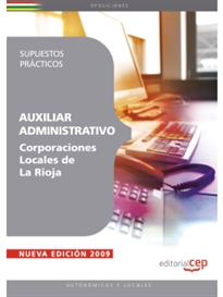 Books Frontpage Auxiliar Administrativo Corporaciones Locales de La Rioja. Supuestos Prácticos