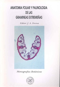 Books Frontpage Anatomía foliar y palinología de las gramíneas extremeñas